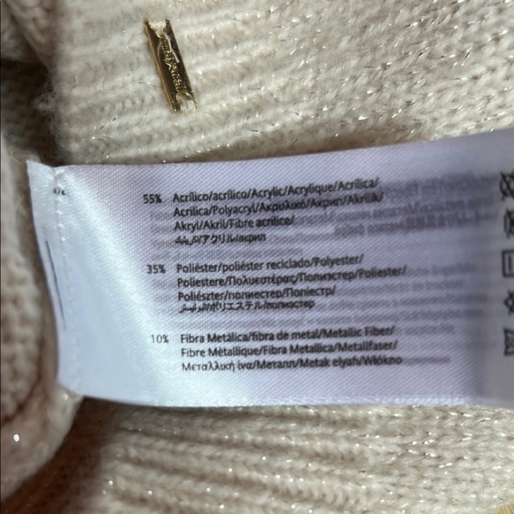 Girls Cream Sweater with Pink Floral Embroidery - Picture 6 of 7